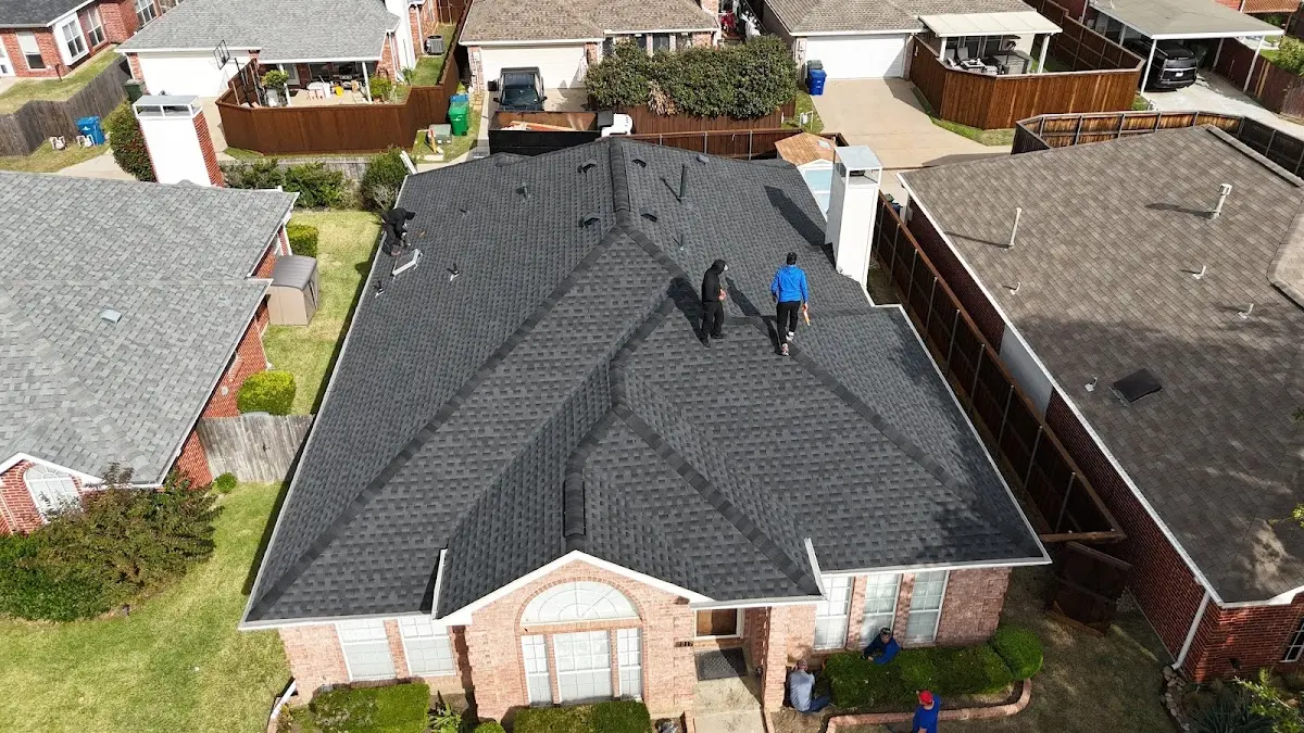 Slate & Tile Roof Repair work in progress on a Bladensburg property